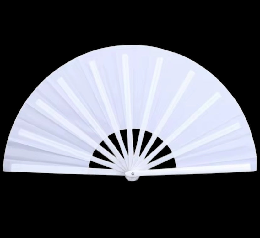 Clack Fan Ribs Blank Sublimation White Clack Fan With White Plastic Ribs – Bundle Gang ...